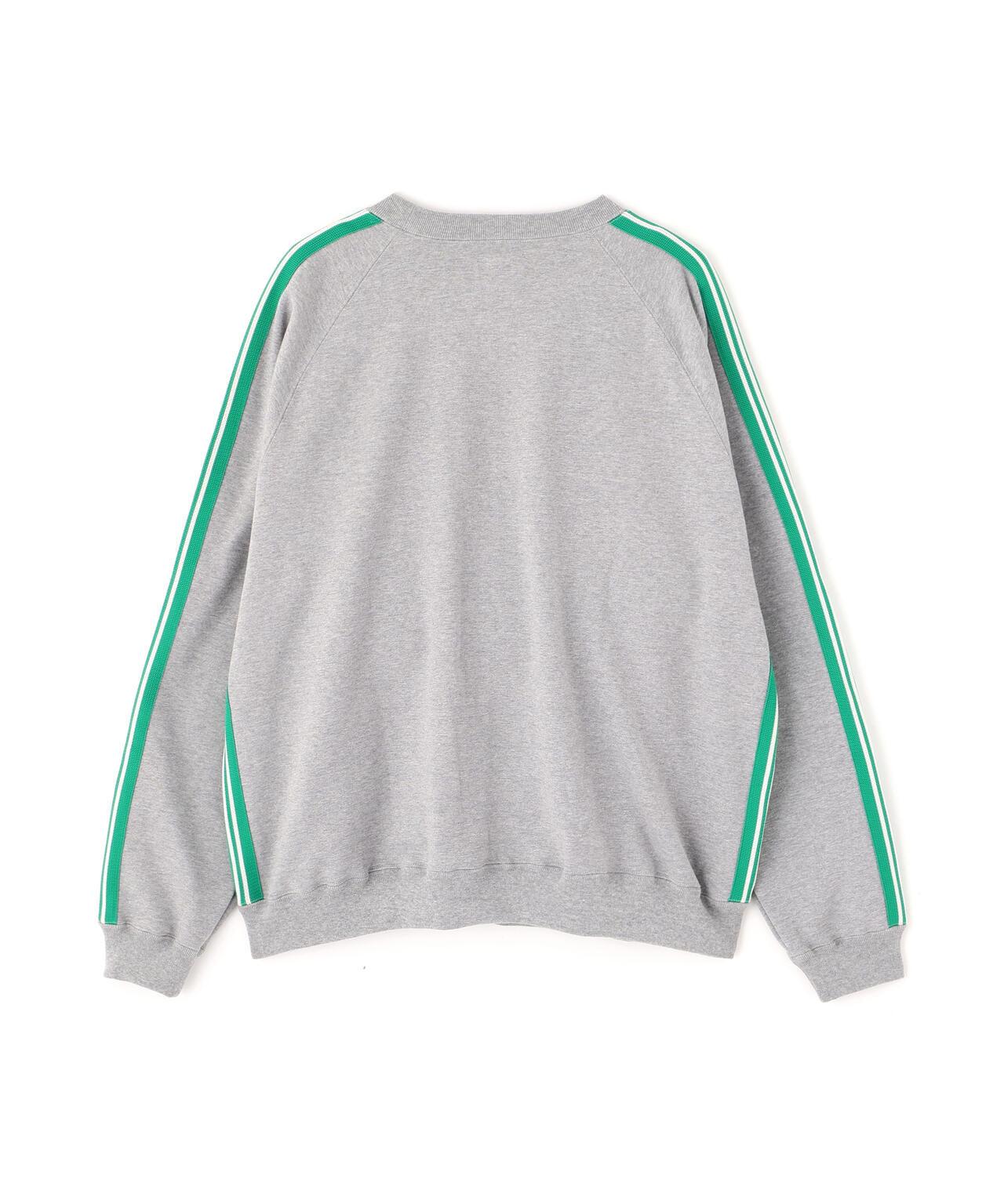 棉質針織圓領上衣 TRACK CREW NECK - COTTON JERSEY
