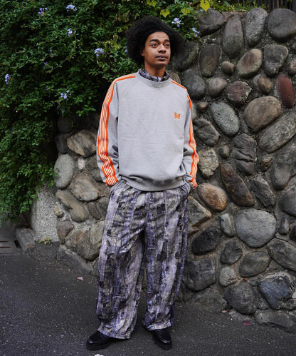 棉質針織圓領上衣 TRACK CREW NECK - COTTON JERSEY