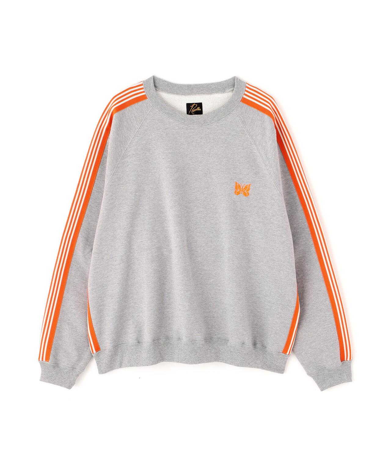 棉質針織圓領上衣 TRACK CREW NECK - COTTON JERSEY