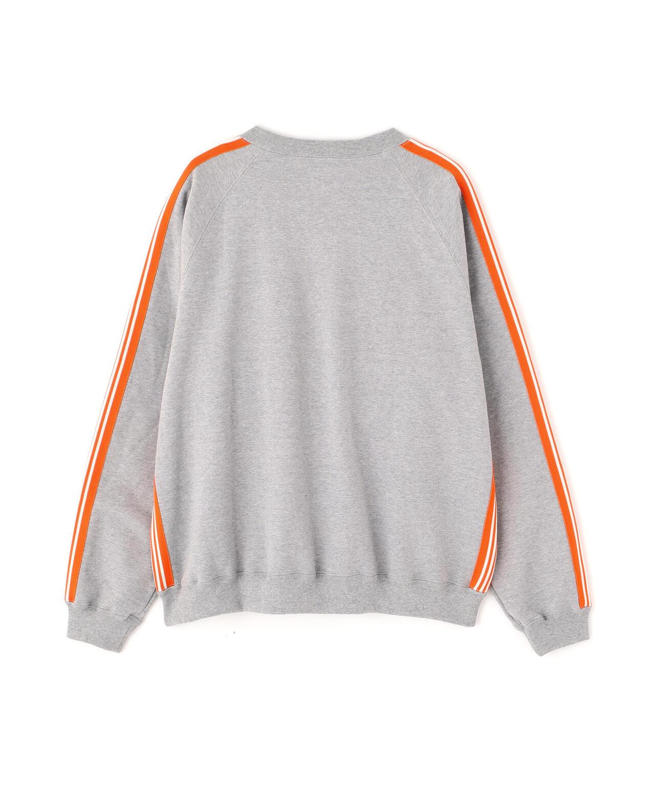 棉質針織圓領上衣 TRACK CREW NECK - COTTON JERSEY