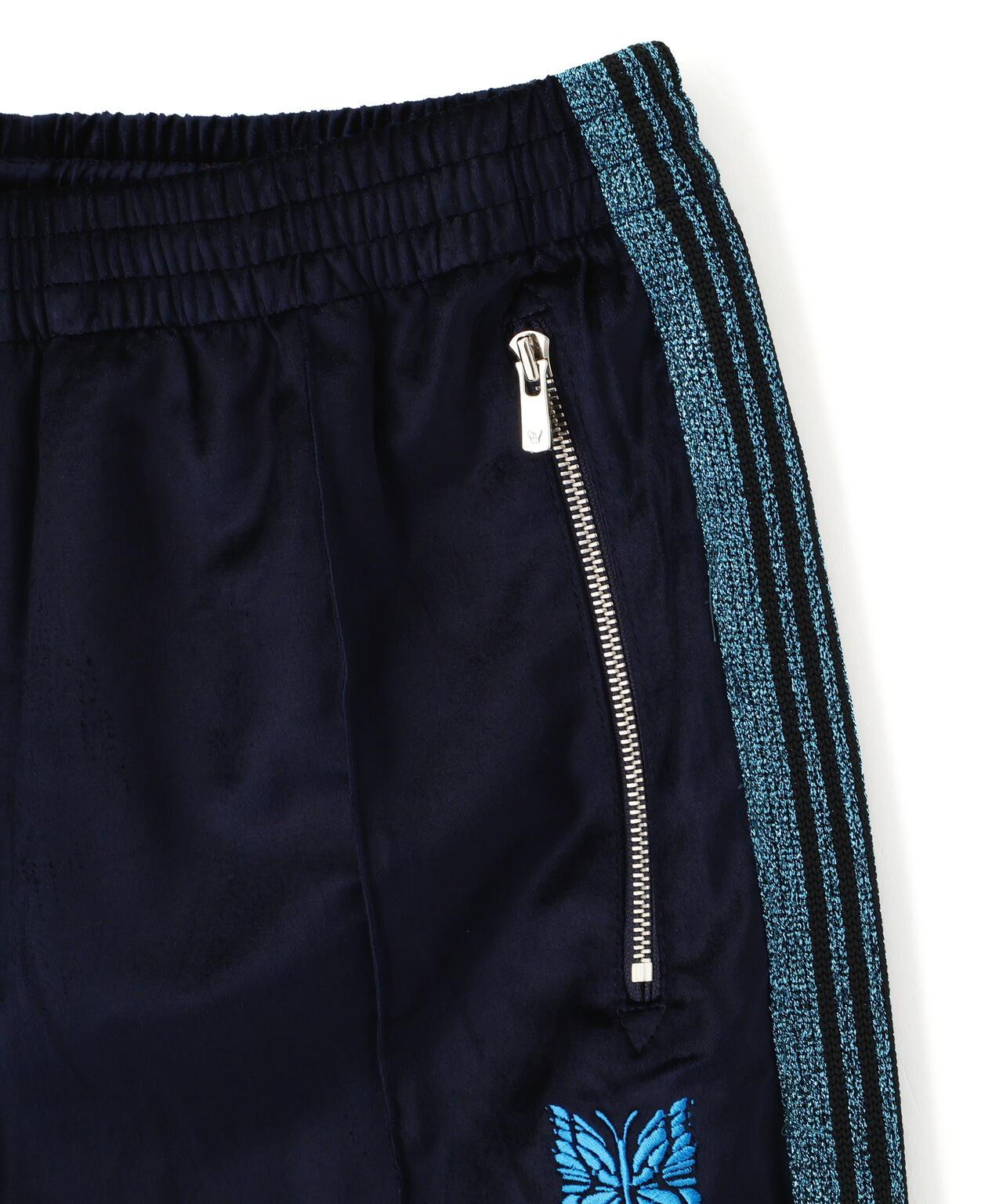 NEEDLES LHP EXCLUSIVE C/PE VELOUR 天鵝絨 運動褲 NAVY