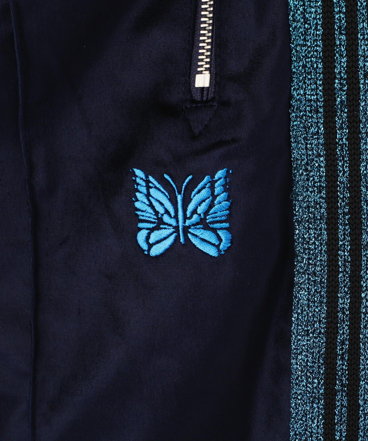 NEEDLES LHP EXCLUSIVE C/PE VELOUR 天鵝絨 運動褲 NAVY