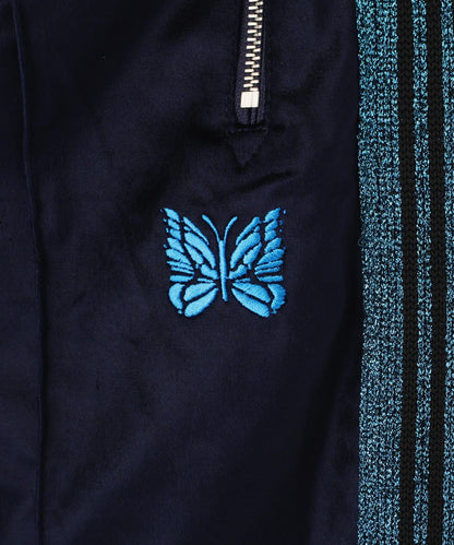NEEDLES LHP EXCLUSIVE C/PE VELOUR 天鵝絨 運動褲 NAVY