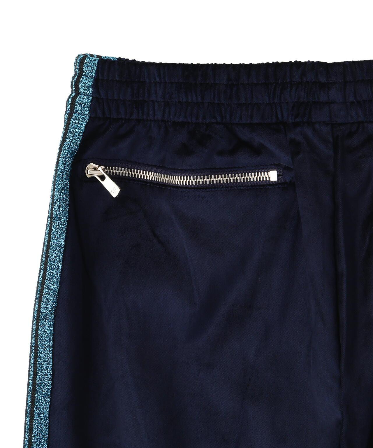 NEEDLES LHP EXCLUSIVE C/PE VELOUR 天鵝絨 運動褲 NAVY