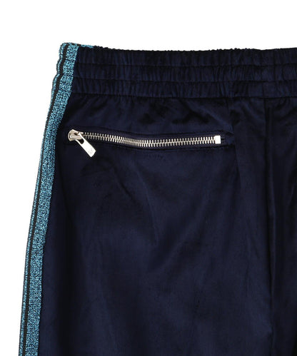 NEEDLES LHP EXCLUSIVE C/PE VELOUR 天鵝絨 運動褲 NAVY