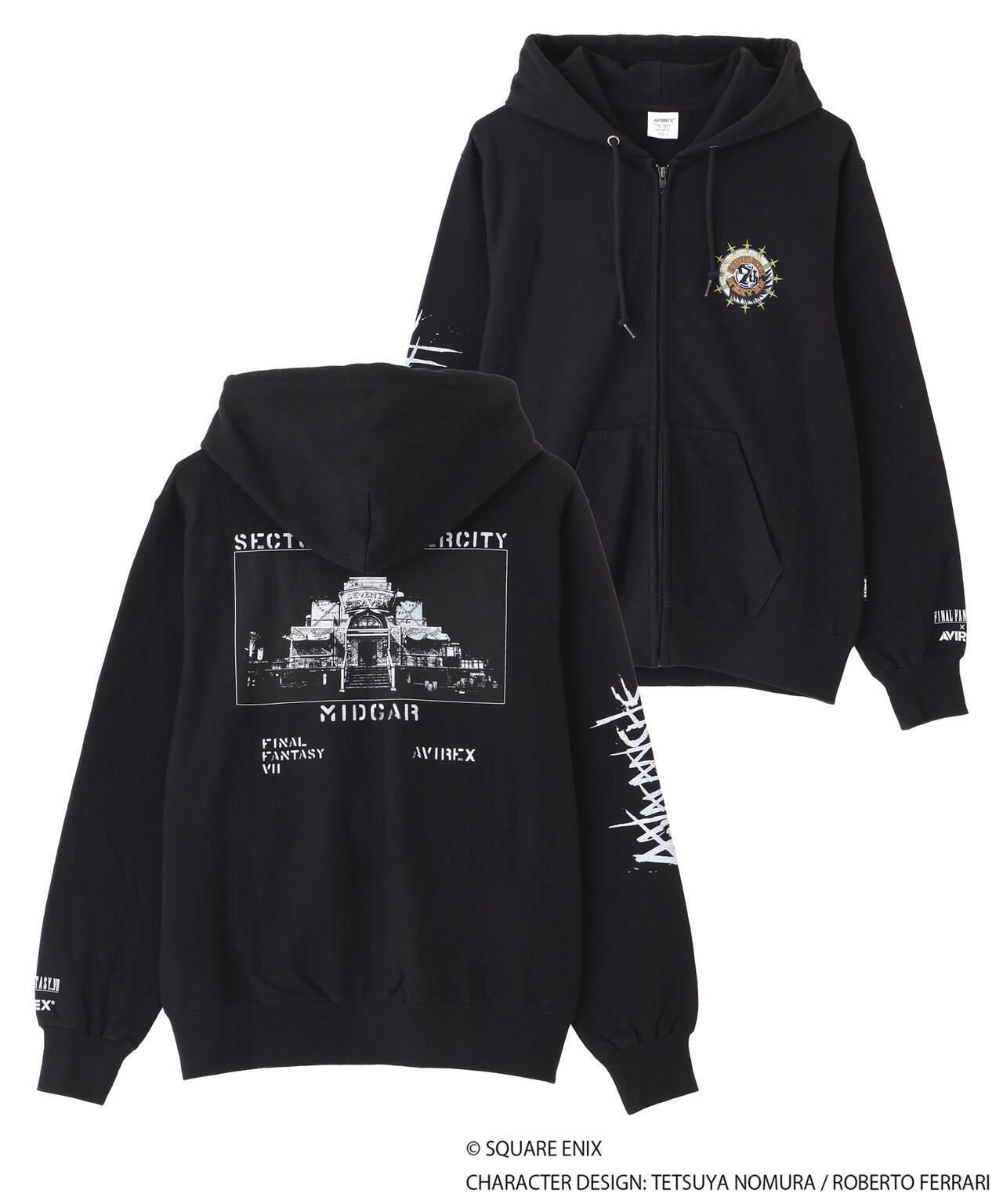 AVIREX × FINAL FANTASY VII REMAKE（最終幻想7 重製版） ZIP UP HOODIE “SEVENTH HEAVEN”