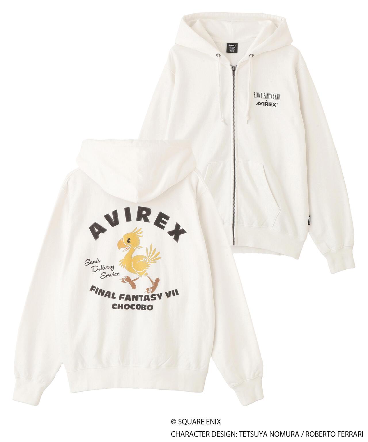 AVIREX × FINAL FANTASY VII REMAKE（最終幻想7 重製版） CHOCOBO 拉鍊連帽衛衣