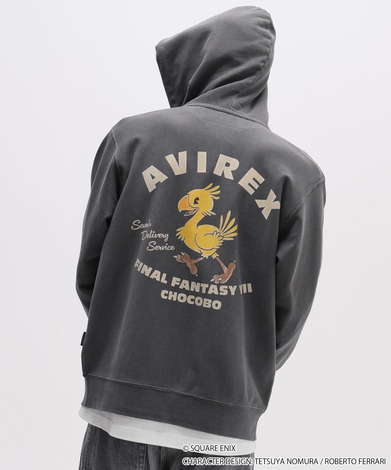 AVIREX × FINAL FANTASY VII REMAKE（最終幻想7 重製版） CHOCOBO 拉鍊連帽衛衣