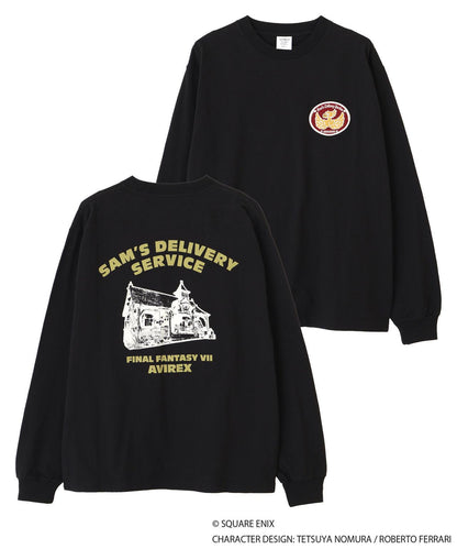 AVIREX × FINAL FANTASY VII REMAKE（最終幻想7 重製版） 長袖T恤 ”SAM'S DELIVERYSERVICE”