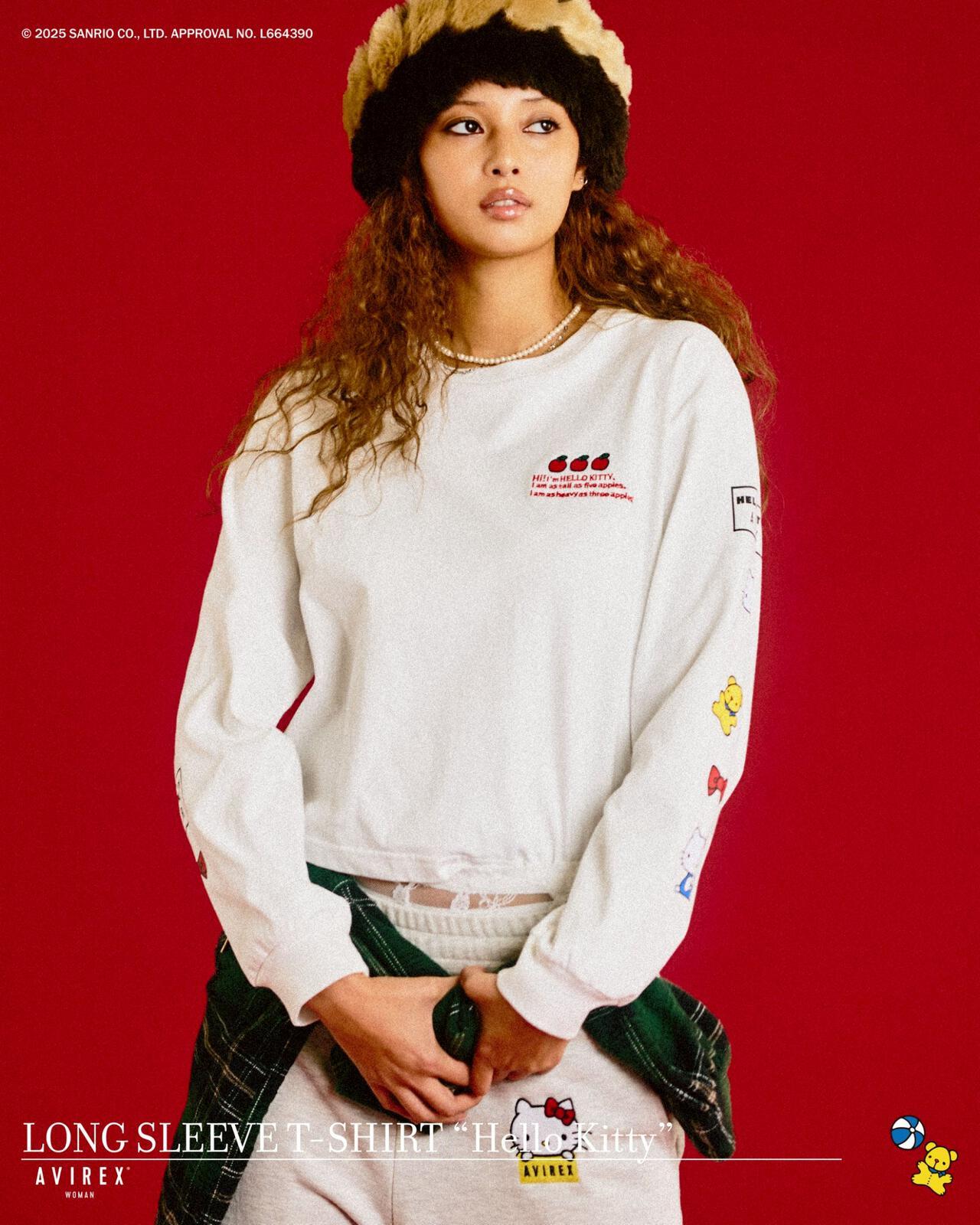 AVIREX×HELLO KITTY 長袖T恤