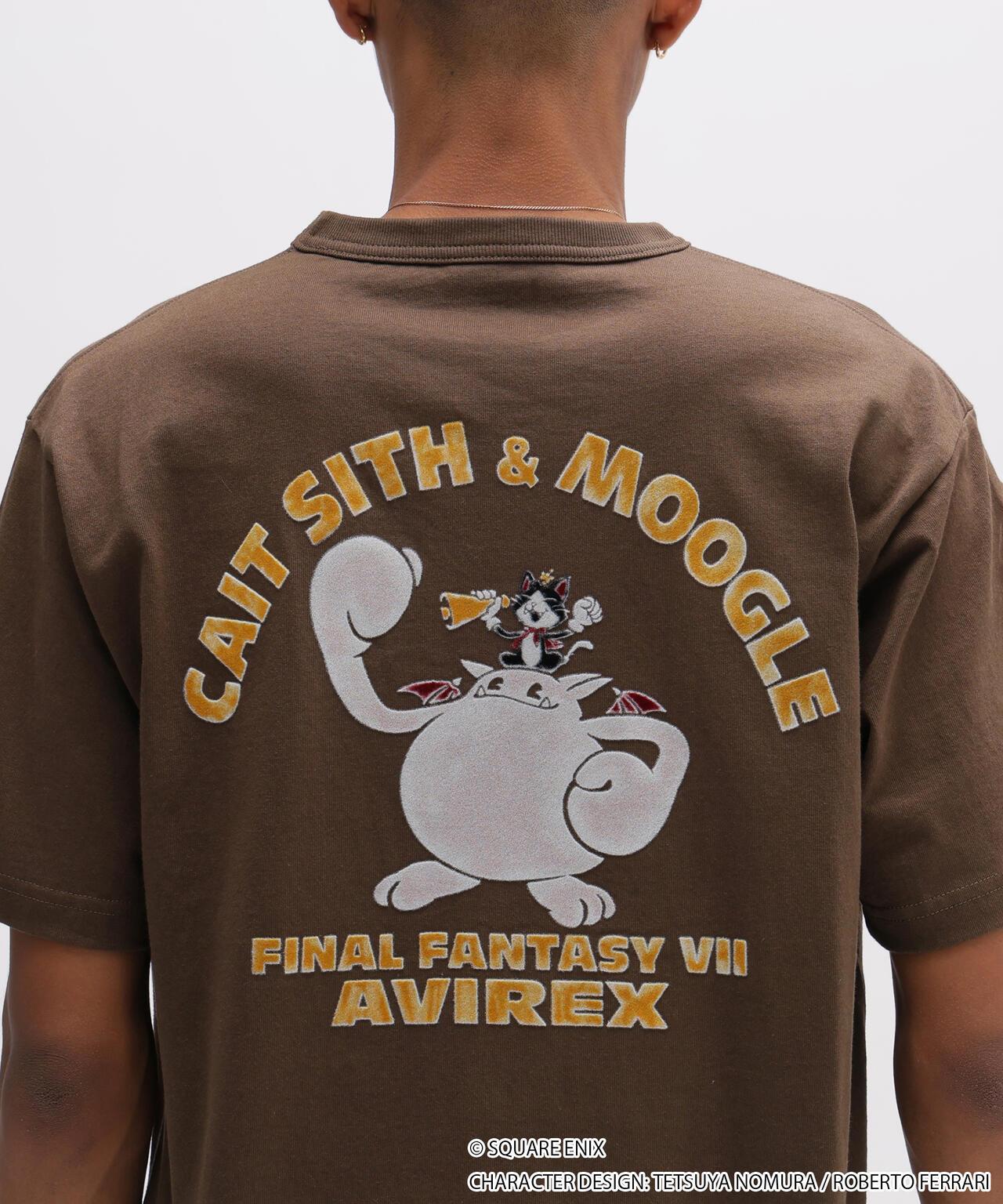 AVIREX × FINAL FANTASY VII REMAKE（最終幻想7 重製版） CaitSith & MOOGLE 圓領T恤