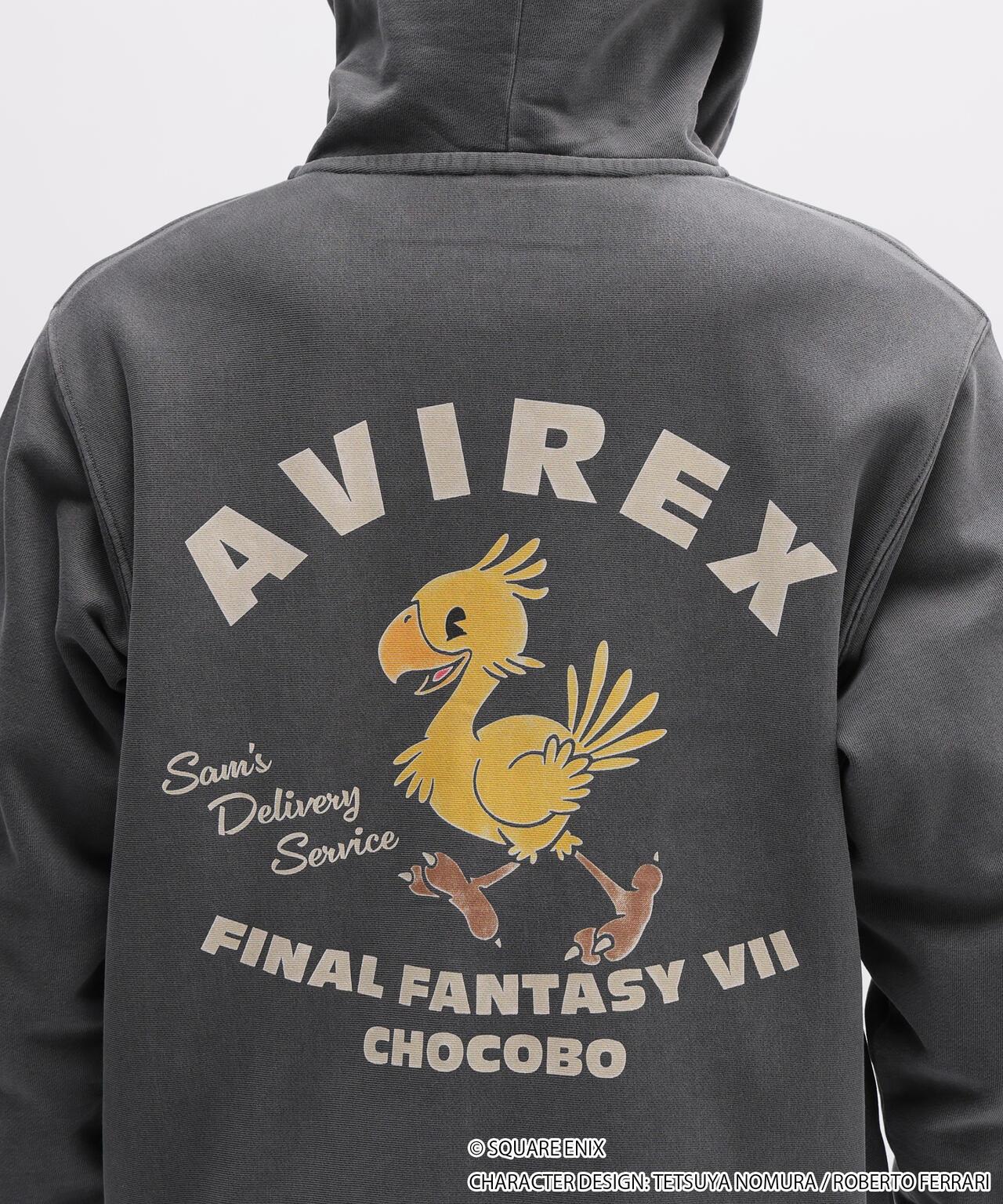 AVIREX × FINAL FANTASY VII REMAKE（最終幻想7 重製版） CHOCOBO 拉鍊連帽衛衣