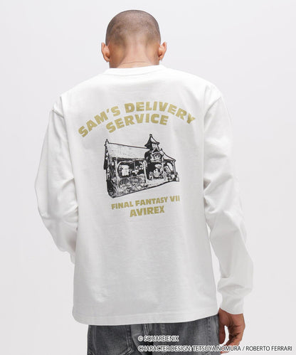 AVIREX × FINAL FANTASY VII REMAKE（最終幻想7 重製版） 長袖T恤 ”SAM'S DELIVERYSERVICE”