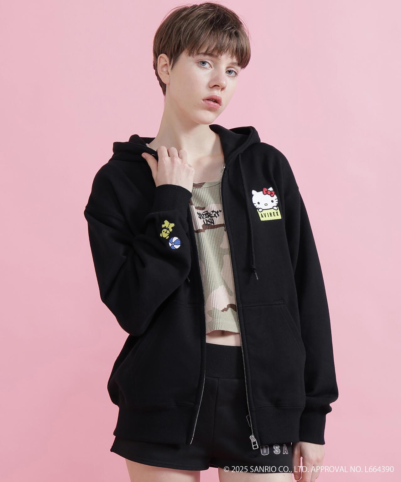 AVIREX×HELLO KITTY（凱蒂貓） 連帽衛衣