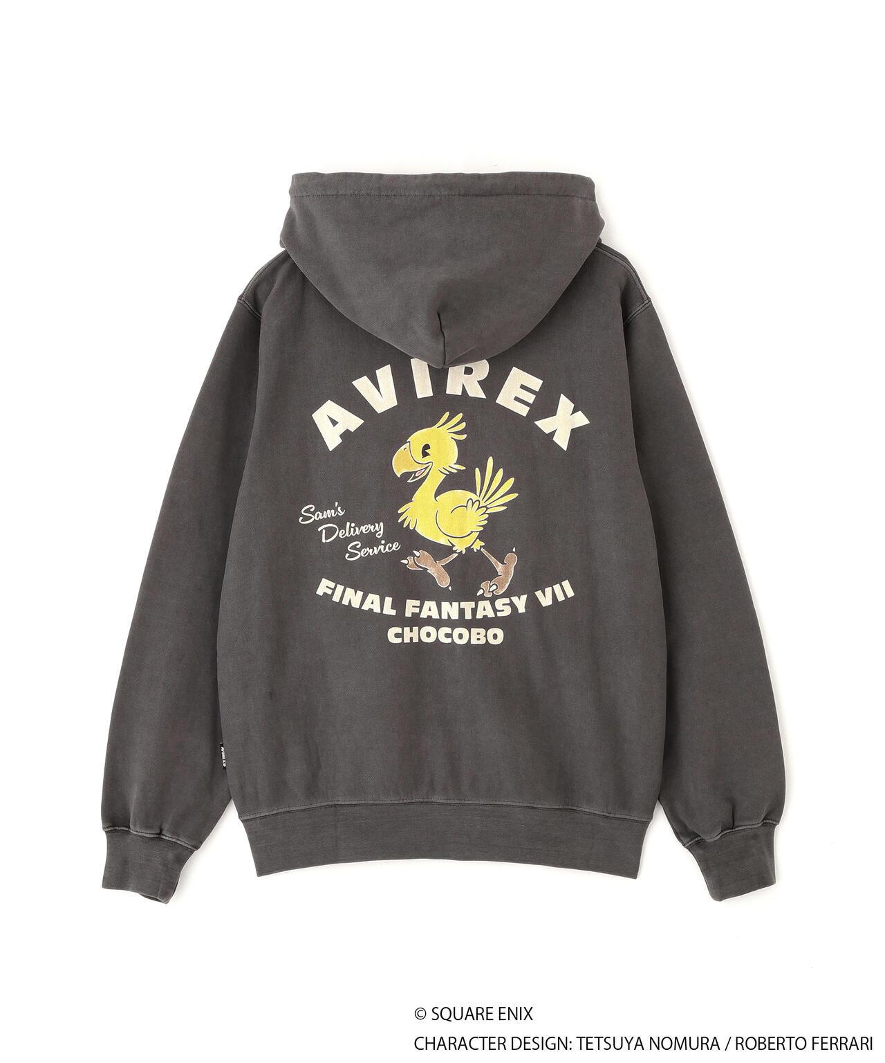 AVIREX × FINAL FANTASY VII REMAKE（最終幻想7 重製版） CHOCOBO 拉鍊連帽衛衣