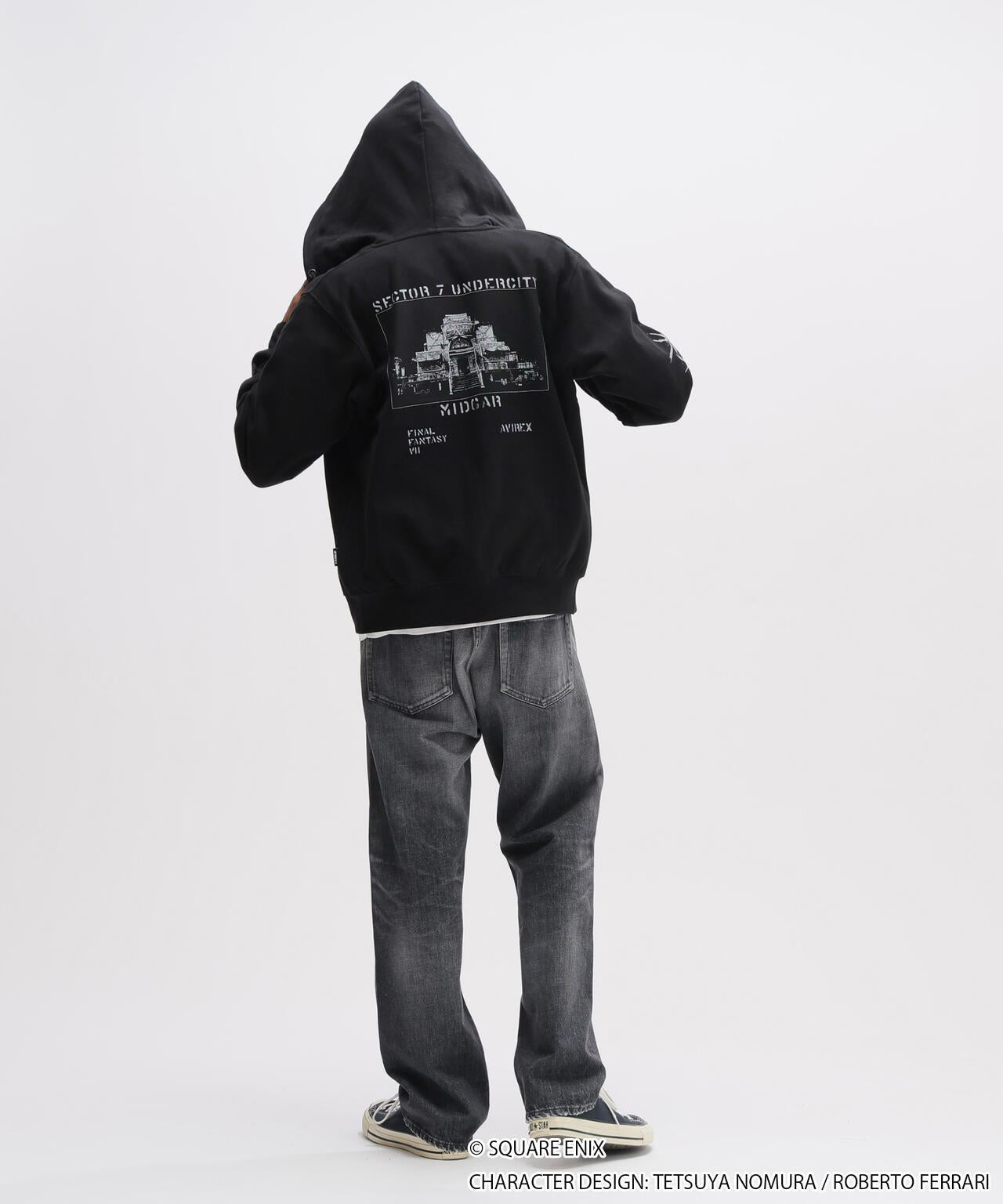 AVIREX × FINAL FANTASY VII REMAKE（最終幻想7 重製版） ZIP UP HOODIE “SEVENTH HEAVEN”