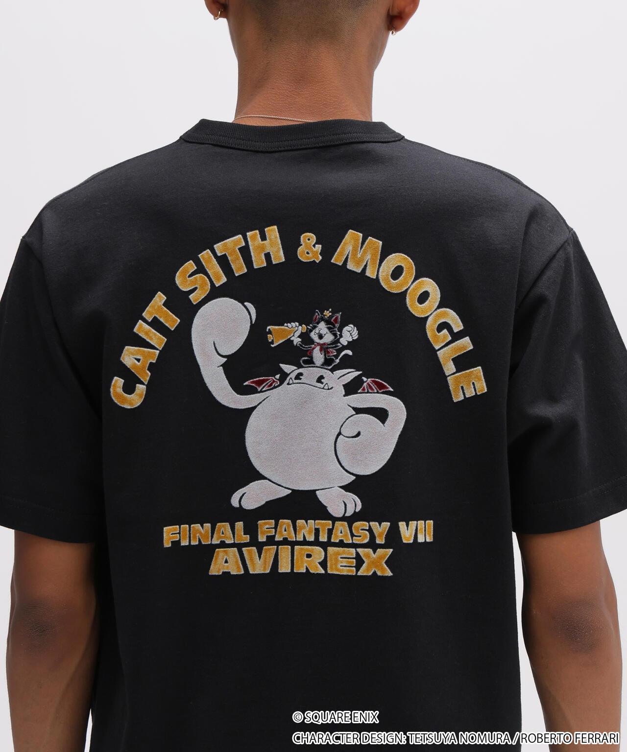 AVIREX × FINAL FANTASY VII REMAKE（最終幻想7 重製版） CaitSith & MOOGLE 圓領T恤