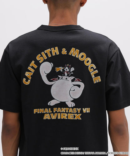 AVIREX × FINAL FANTASY VII REMAKE（最終幻想7 重製版） CaitSith & MOOGLE 圓領T恤