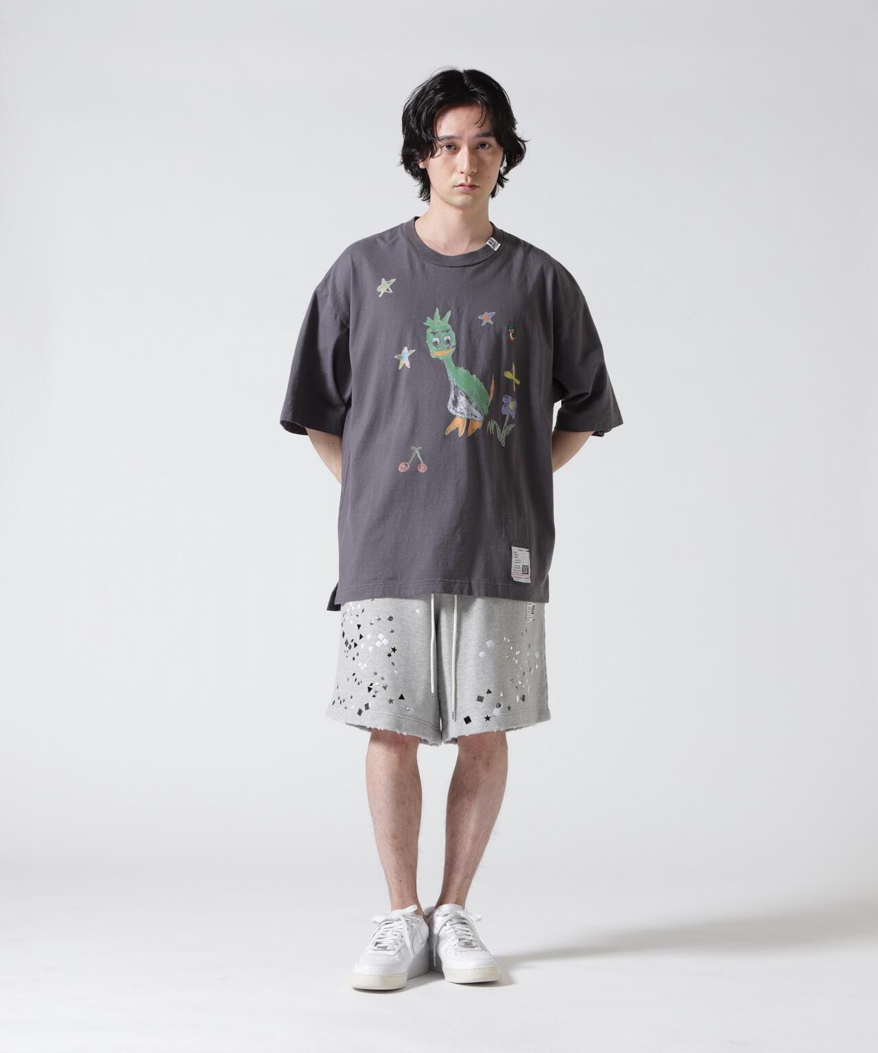 塗鴉圖案 T恤 Maison MIHARAYASUHIRO LEON KIDS DOODLE TEE BLACK