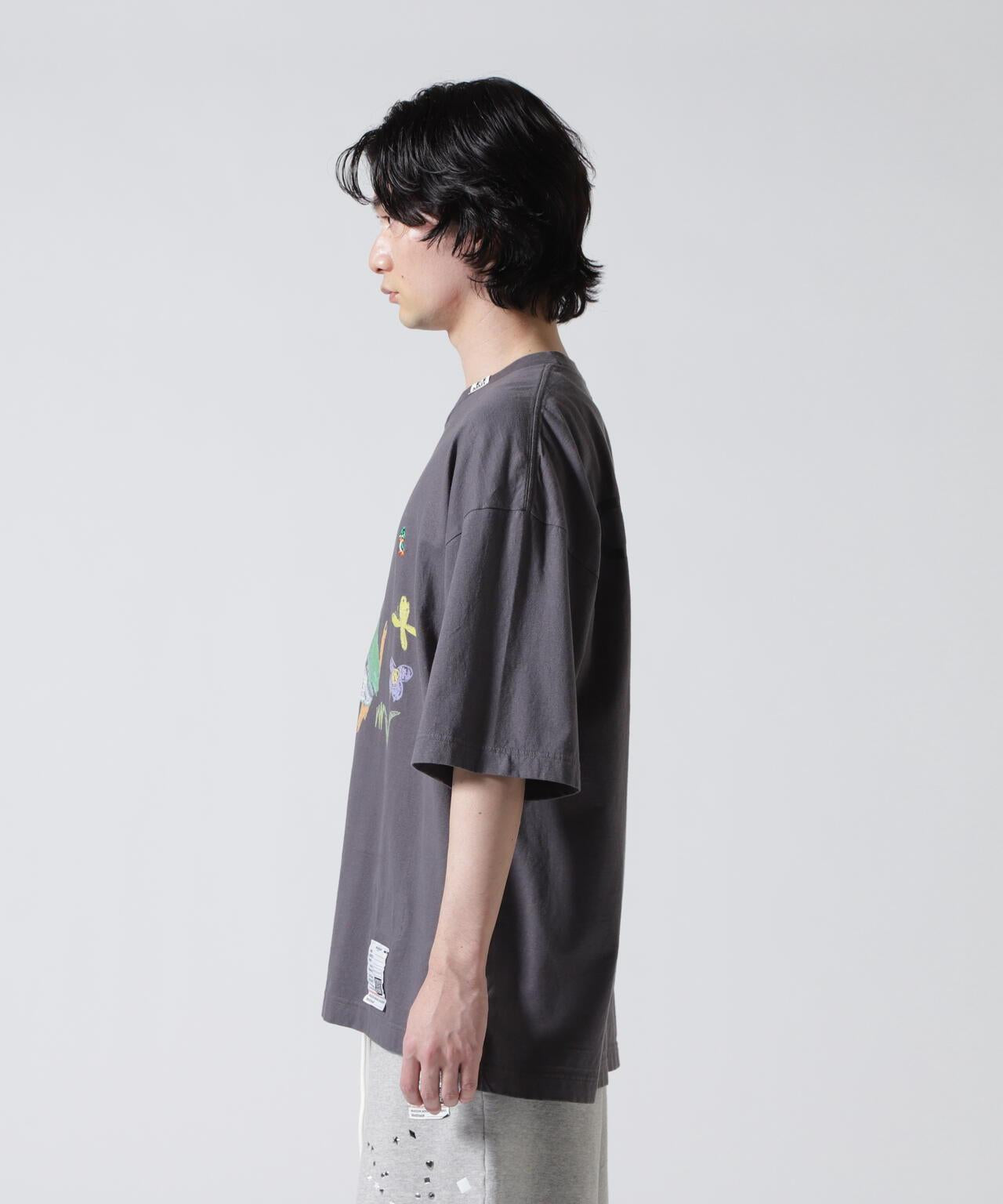 塗鴉圖案 T恤 Maison MIHARAYASUHIRO LEON KIDS DOODLE TEE BLACK