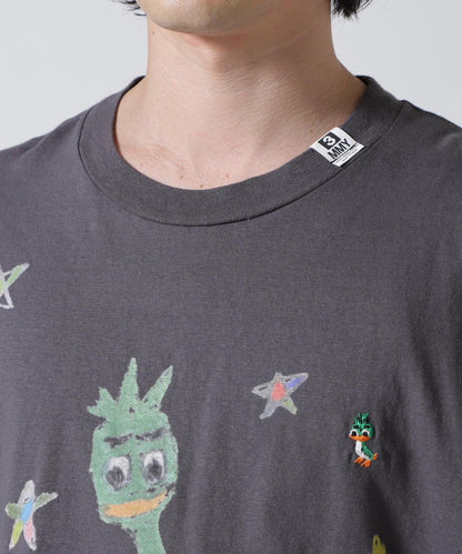 塗鴉圖案 T恤 Maison MIHARAYASUHIRO LEON KIDS DOODLE TEE BLACK