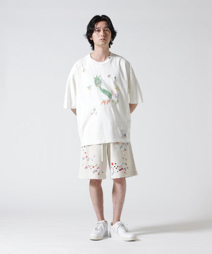 塗鴉圖案 T恤 Maison MIHARAYASUHIRO LEON KIDS DOODLE TEE BLACK