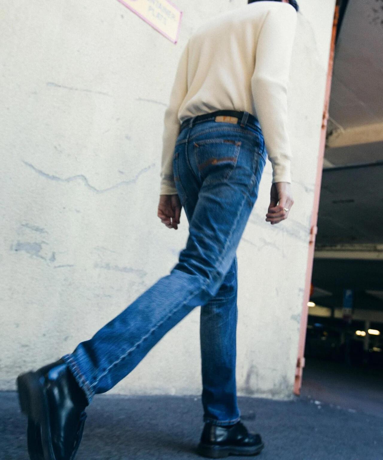 NUDIE JEANS Solid Ollie Life Tracks 牛仔褲