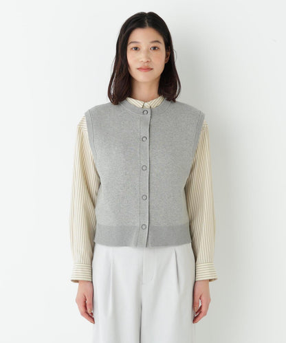 提花 高捻棉混紡 背心