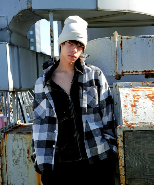 B omnivore BLOCK CHECK SHIRTS 方塊格襯衫