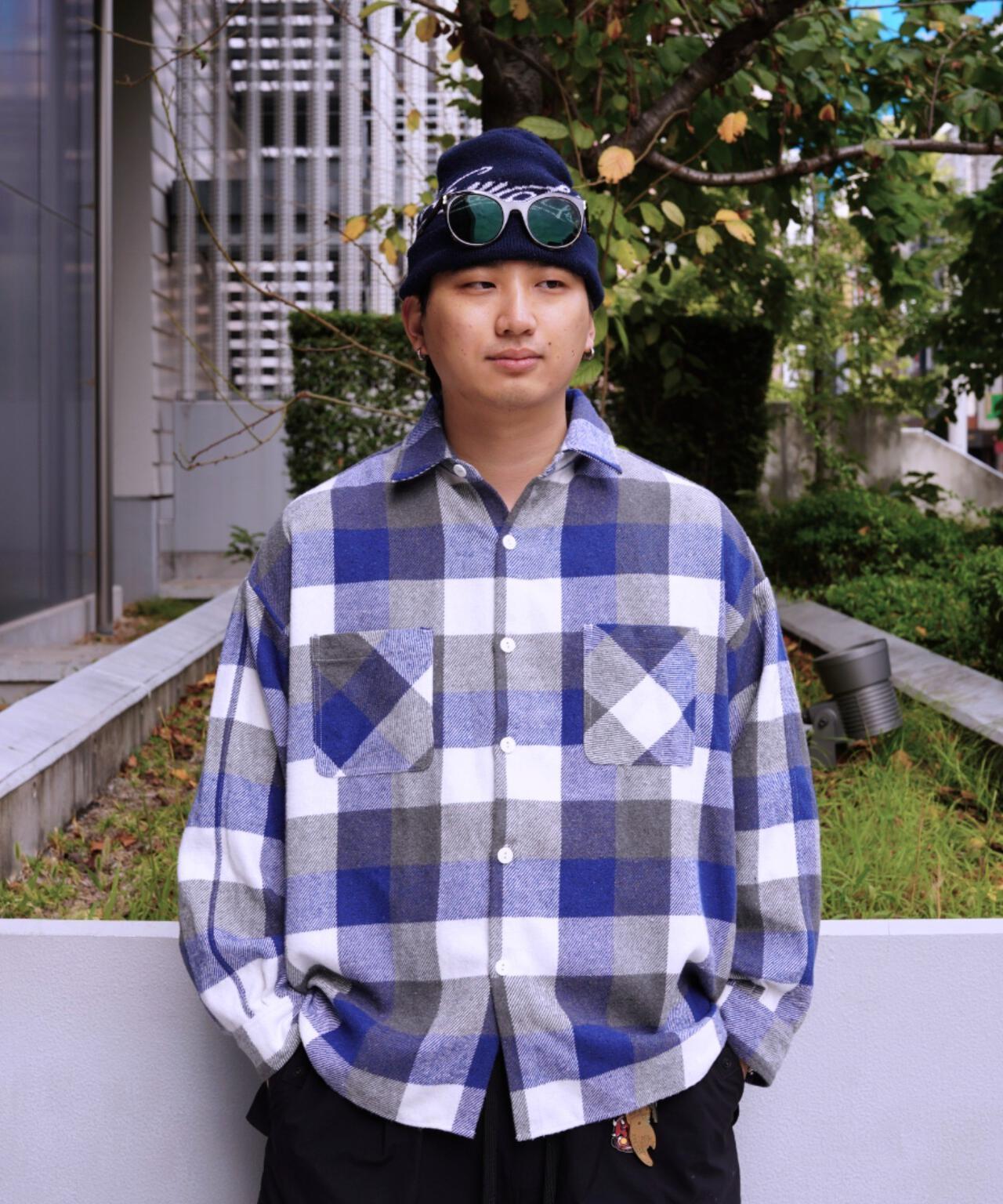 B omnivore BLOCK CHECK SHIRTS 方塊格襯衫