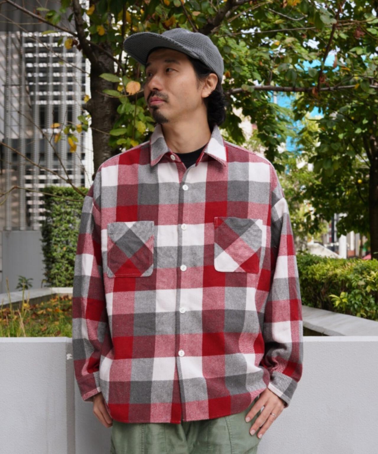 B omnivore BLOCK CHECK SHIRTS 方塊格襯衫