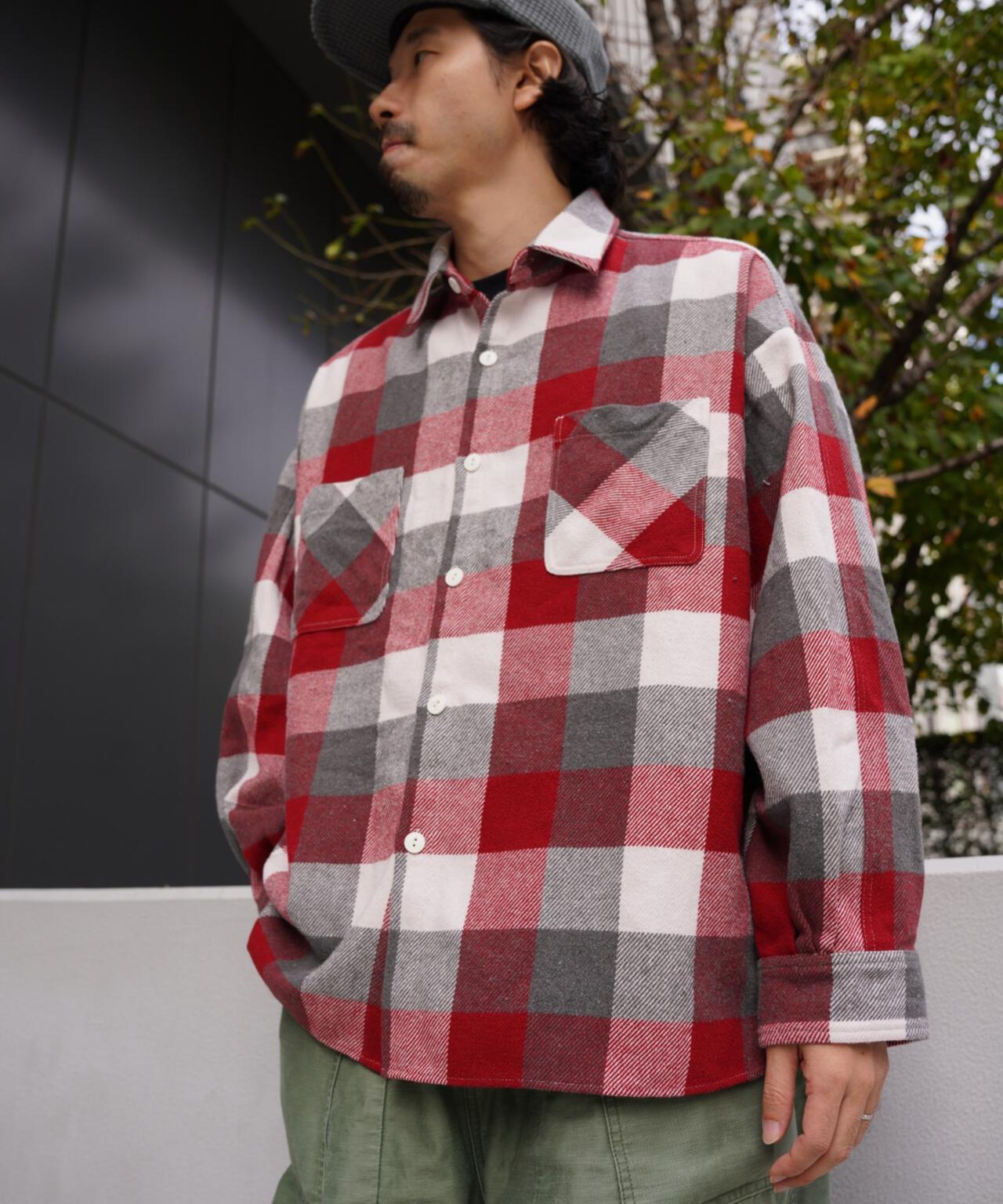 B omnivore BLOCK CHECK SHIRTS 方塊格襯衫