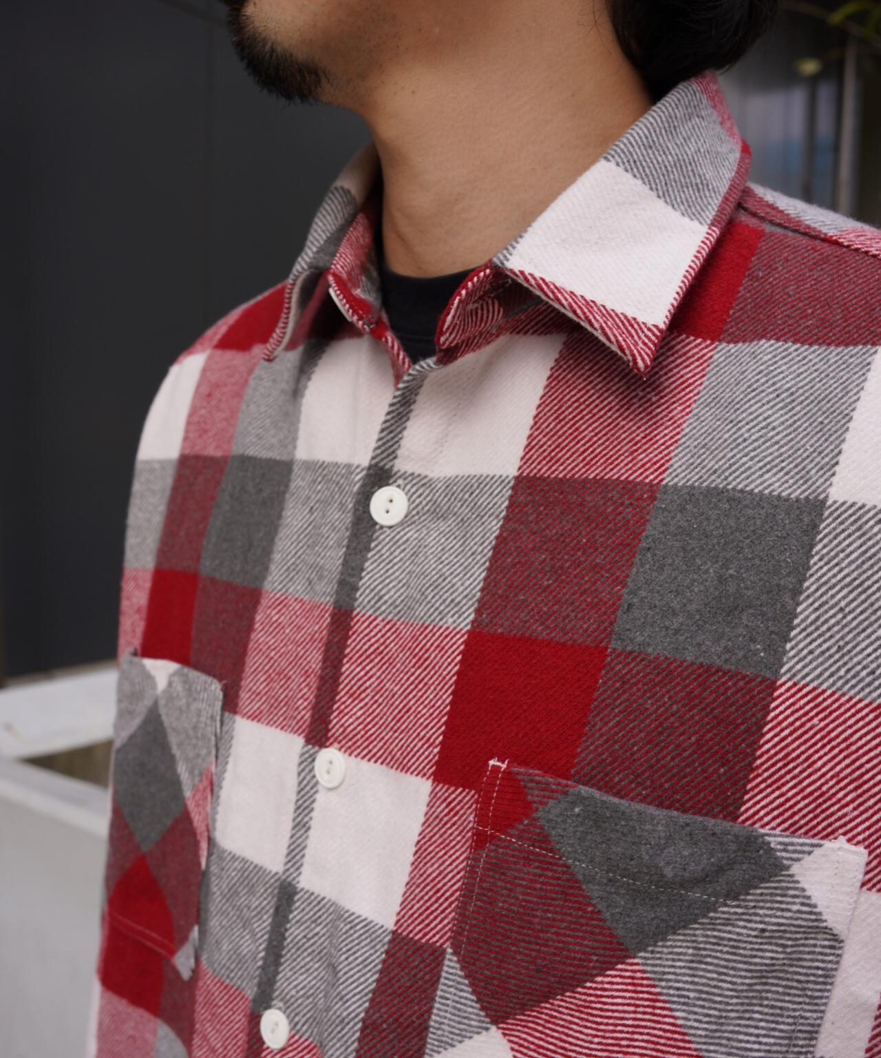 B omnivore BLOCK CHECK SHIRTS 方塊格襯衫