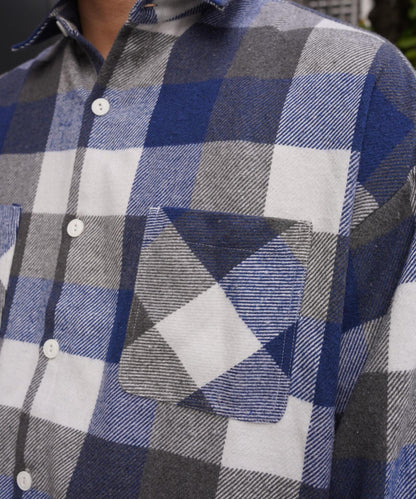B omnivore BLOCK CHECK SHIRTS 方塊格襯衫