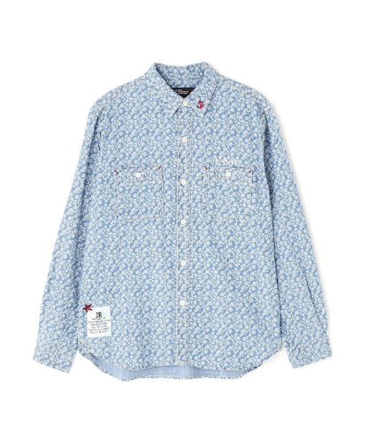 FLORAL PATTERN WORK L/S SHIRT