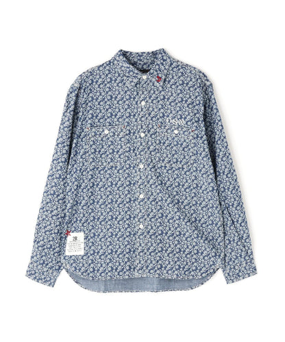 FLORAL PATTERN WORK L/S SHIRT