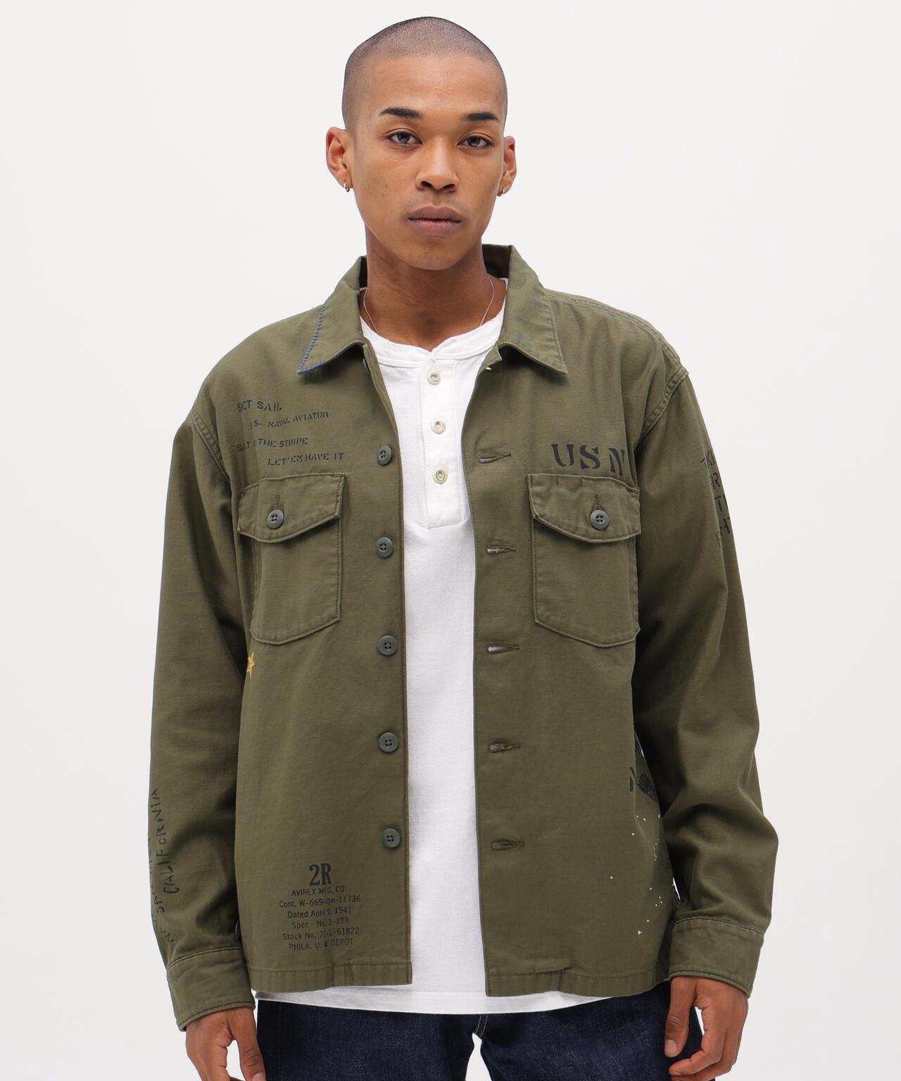 做舊 AGED LOOK L/S UTILITY SHIRT 長袖工裝襯衫