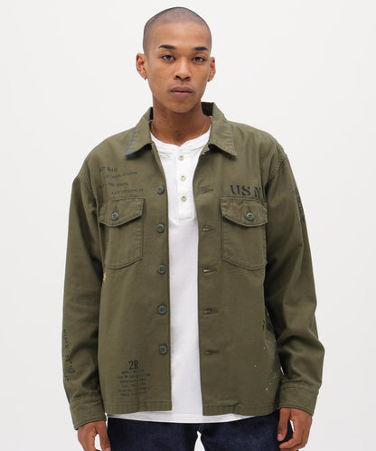 做舊 AGED LOOK L/S UTILITY SHIRT 長袖工裝襯衫
