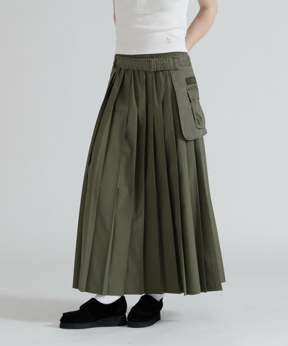 MILITARY POCKET BELT POUCH 工裝百褶半身裙