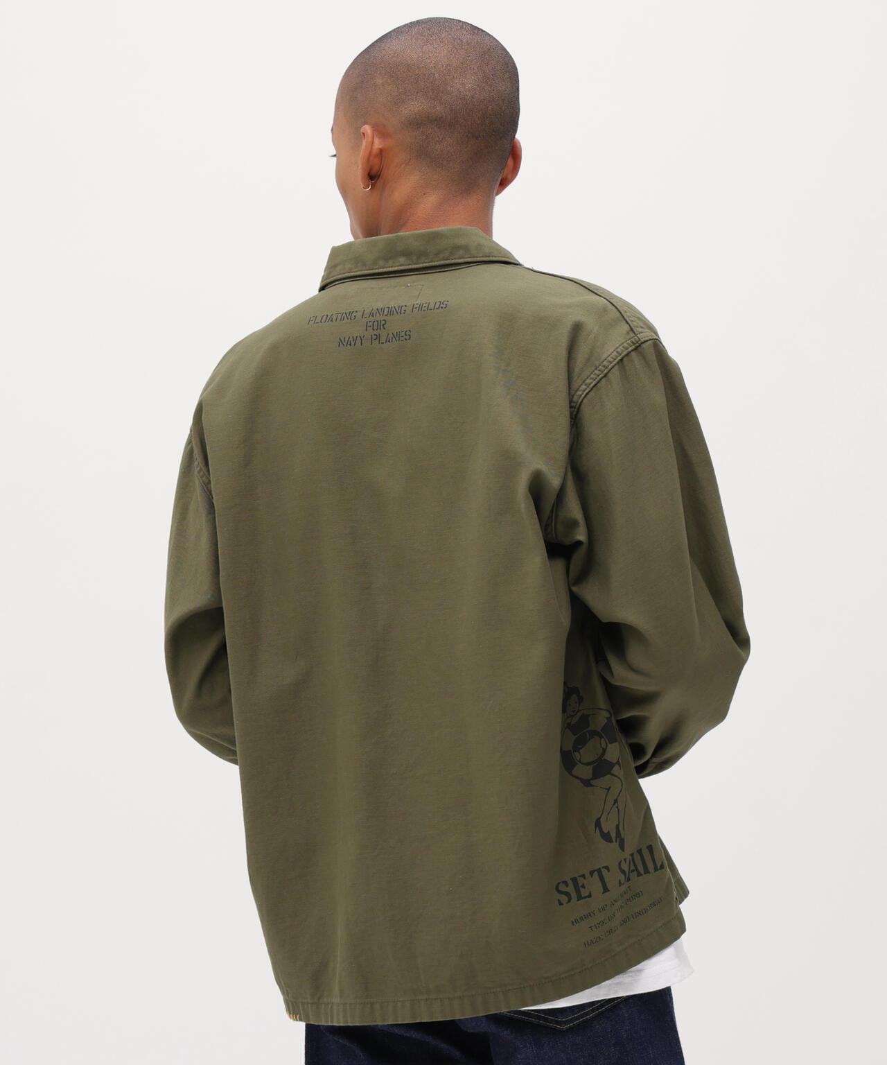 做舊 AGED LOOK L/S UTILITY SHIRT 長袖工裝襯衫