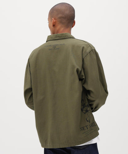 做舊 AGED LOOK L/S UTILITY SHIRT 長袖工裝襯衫