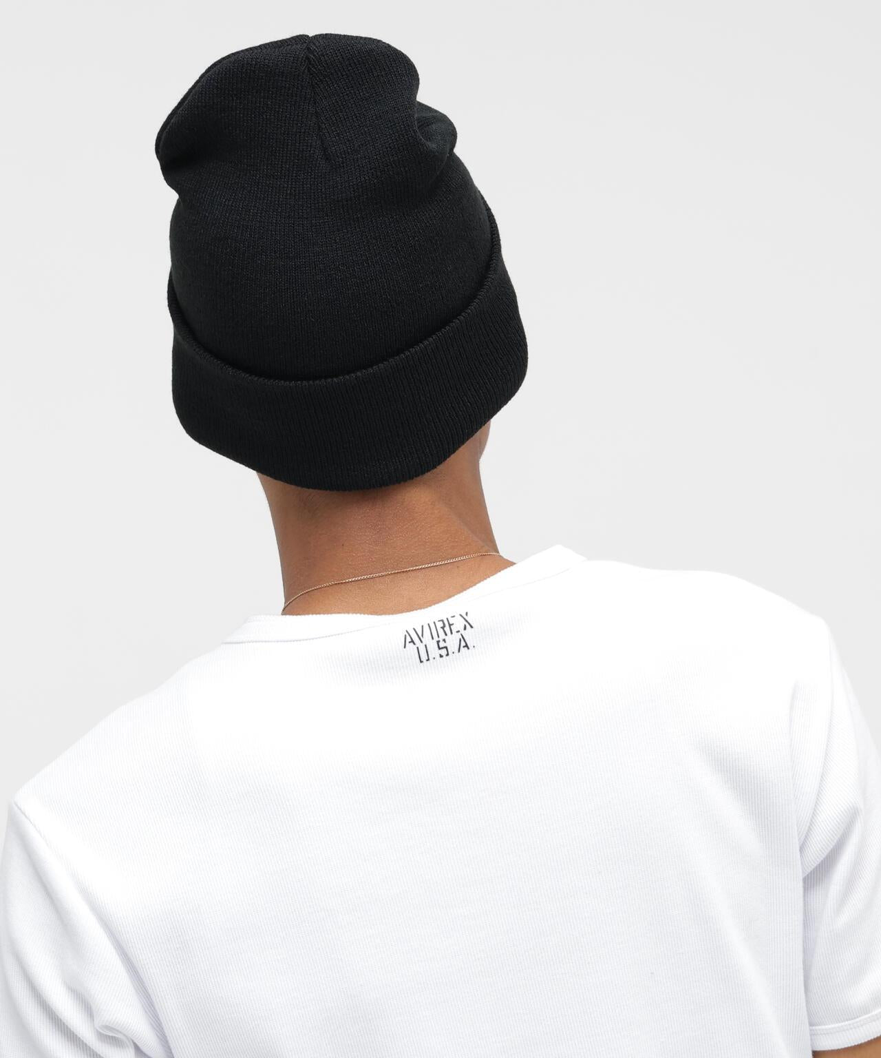 VARSITY LOGO KNIT WATCH 字母徽標針織帽
