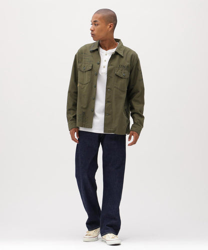 做舊 AGED LOOK L/S UTILITY SHIRT 長袖工裝襯衫