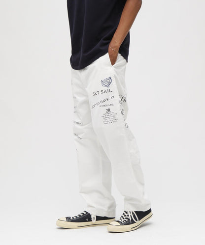 AGED LOOK STENCIL CHINO 做舊 模板印花 休閒褲