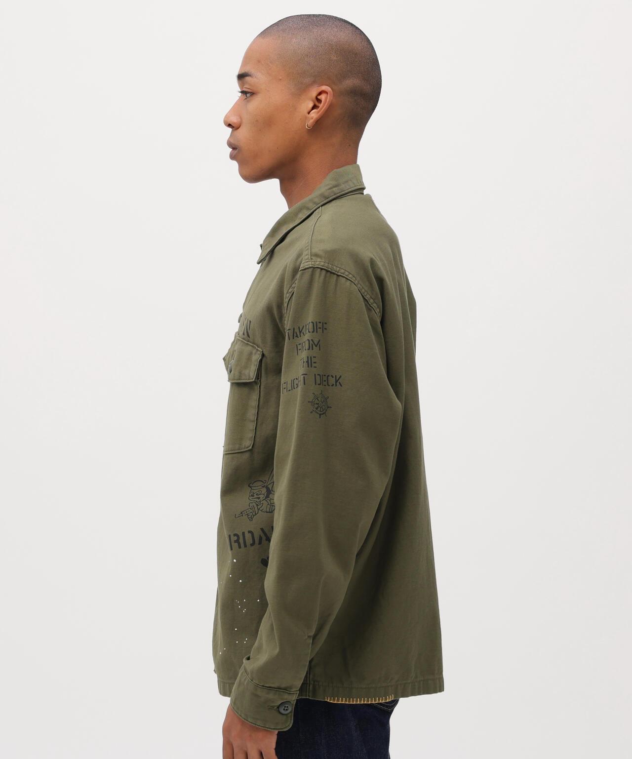 做舊 AGED LOOK L/S UTILITY SHIRT 長袖工裝襯衫