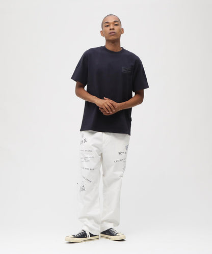 AGED LOOK STENCIL CHINO 做舊 模板印花 休閒褲