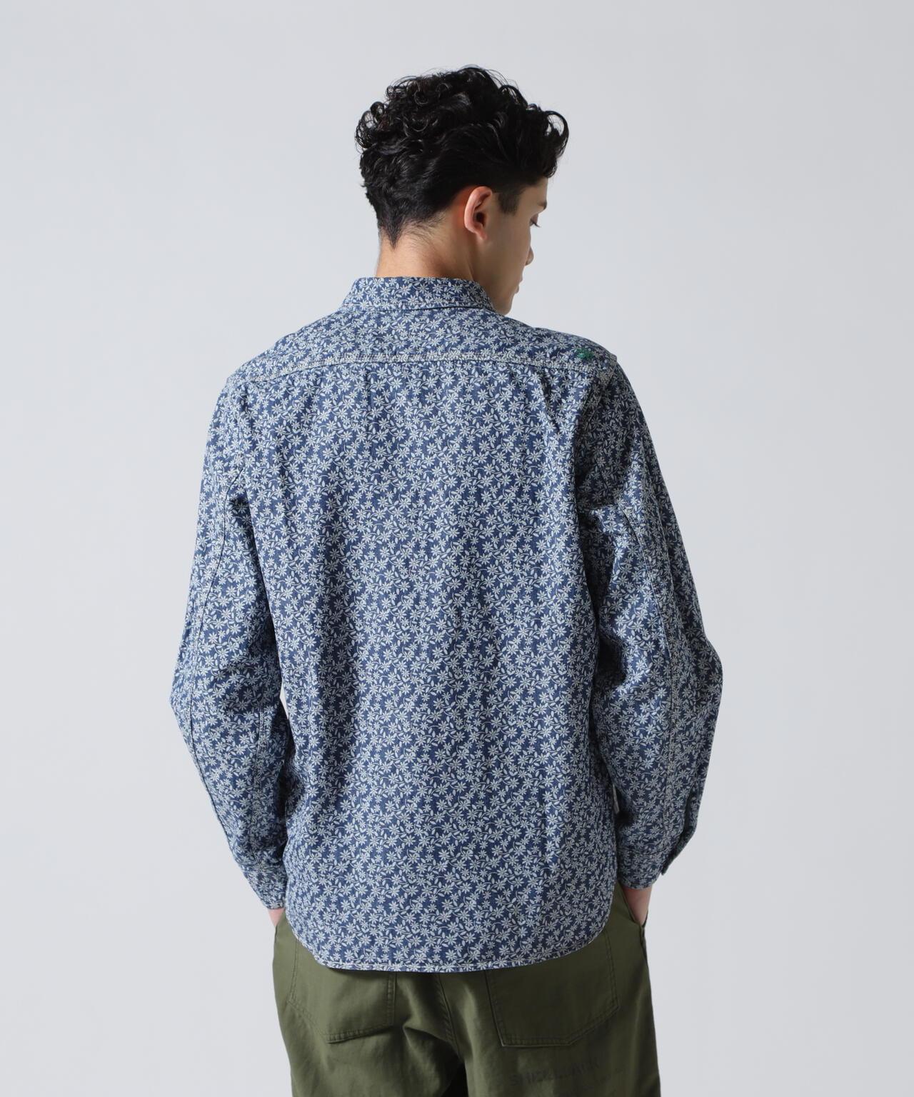 FLORAL PATTERN WORK L/S SHIRT