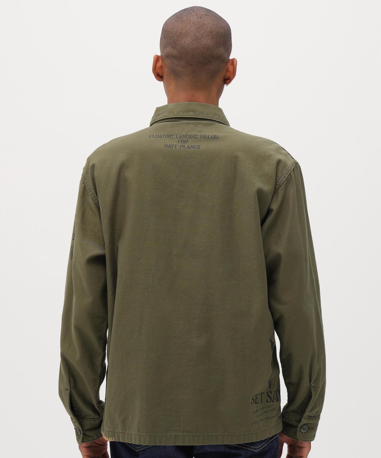 做舊 AGED LOOK L/S UTILITY SHIRT 長袖工裝襯衫