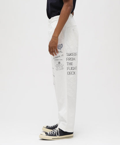AGED LOOK STENCIL CHINO 做舊 模板印花 休閒褲