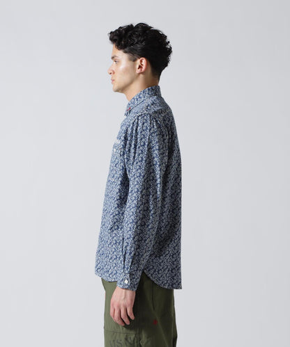 FLORAL PATTERN WORK L/S SHIRT